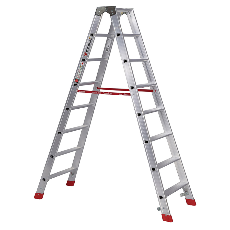 PREMIUM line Alu-Stufenstehleiter, 2 x 2 Stufen