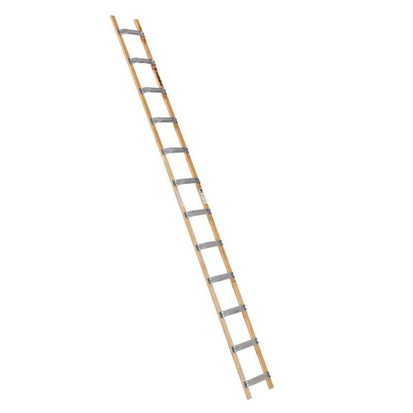 Holz/Alu-Dachdeckerauflegeleiter, 8 Sprossen Holz/Alu-Dachdeckerauflegeleiter, 8 Sprossen