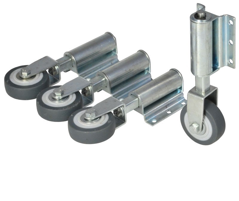 Ernst, Leiterntritt 600 mm breit mit Stahlgelenken und Federdruckrollen, 2x3 Stufen Ernst, Leiterntritt 600 mm breit mit Stahlgelenken und Federdruckrollen, 2x3 Stufen