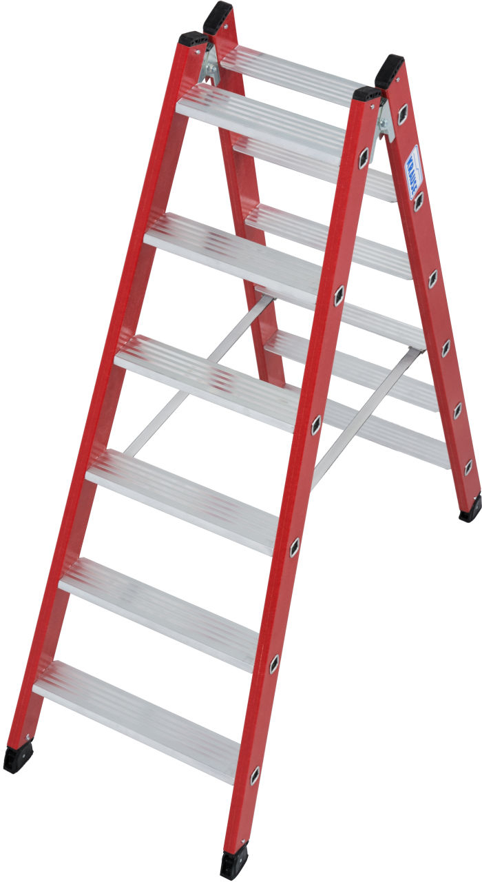 Kunststoff Stufen-Doppelleiter, 2x6 Stufen Kunststoff Stufen-DoppelLeiter, 2x10 Stufen