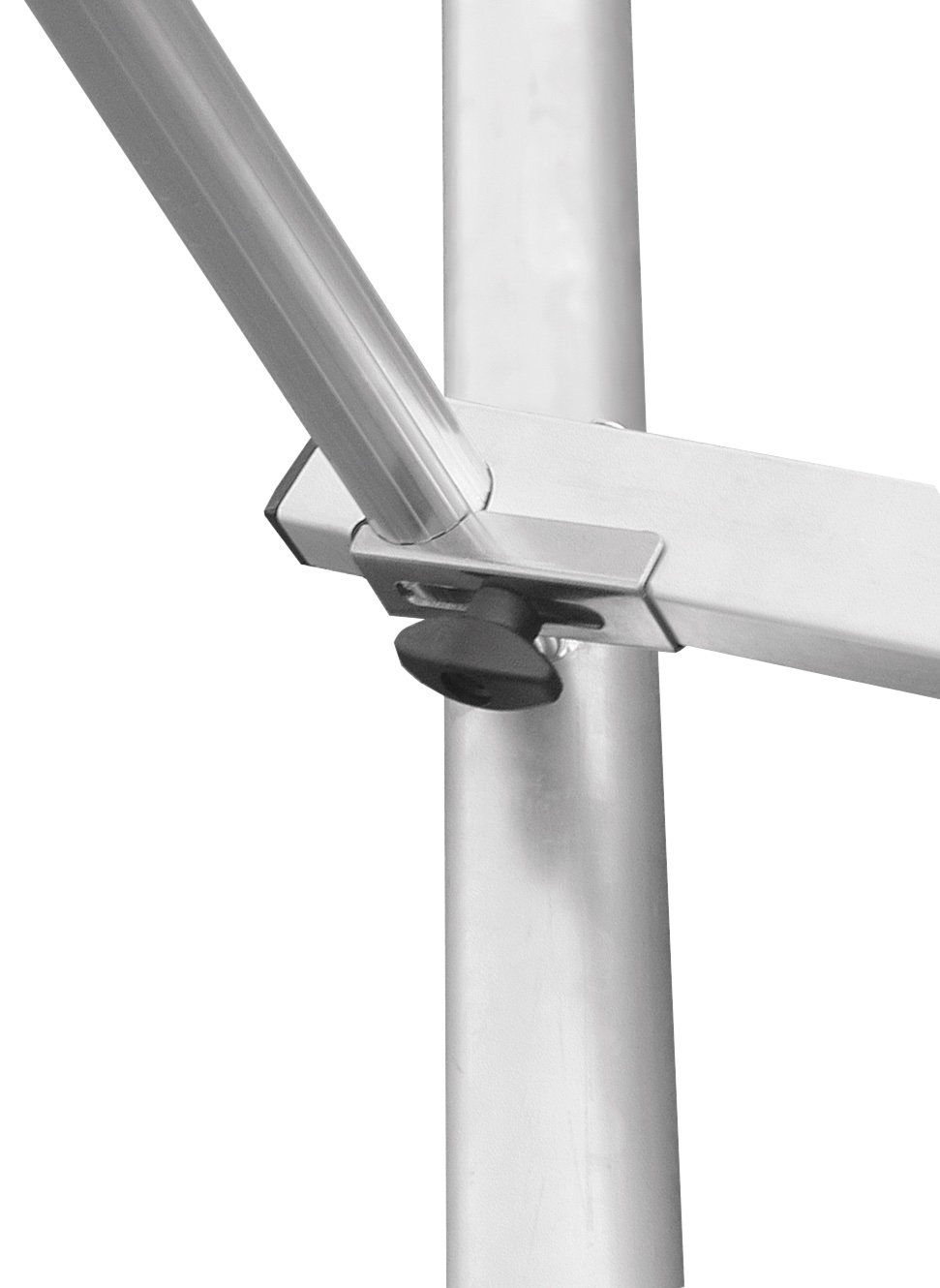 ClimTec Fahrgerüst (Alu) + höhenverstellbare 150mm Fahrrollen, Standhöhe 5 m