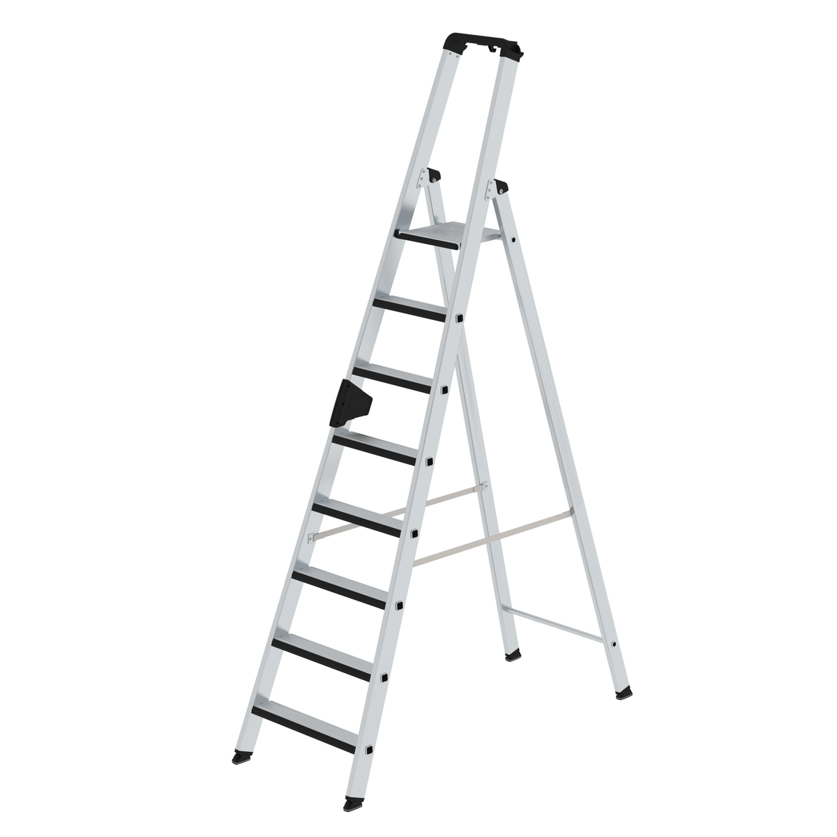 Stufen-Stehleiter, einseitig begehbar, mit relax step® ,8 Stufen Stufen-Stehleiter einseitig begehbar mit relax step®, 6 Stufen