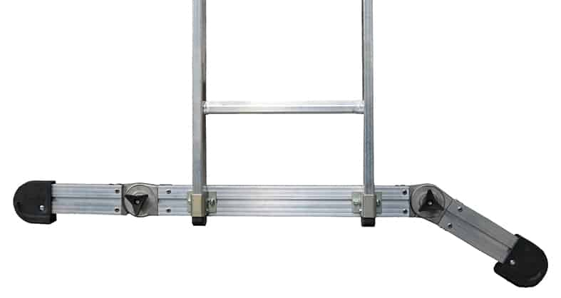 PREMIUM line Alu-Schiebeleiter, 2-teilig mit Vario - Traverse, 2 x 12 Sprossen