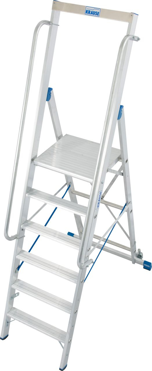 STABILO Stufen-Stehleiter mit großer Standplattform 4 Stufen