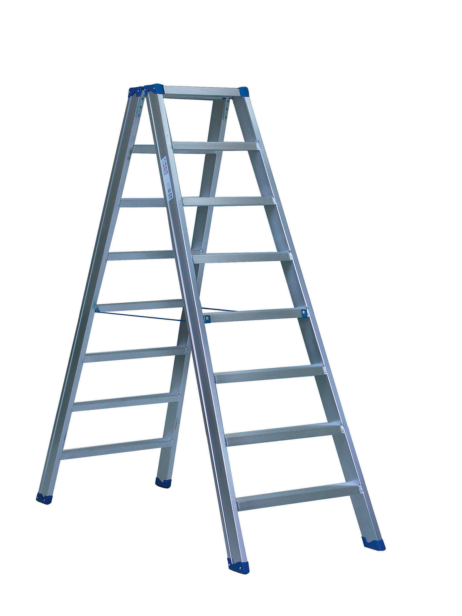 Stufenstehleiter beidseitig begehbar, 2x2 Stufen
