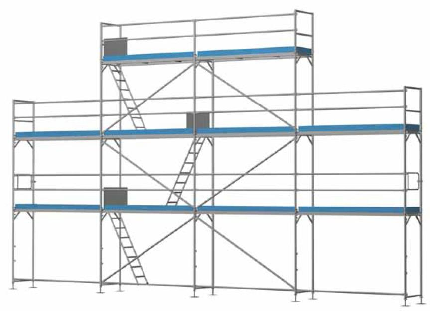 Giebelgerüst klein Komplett - 3,0 Felder