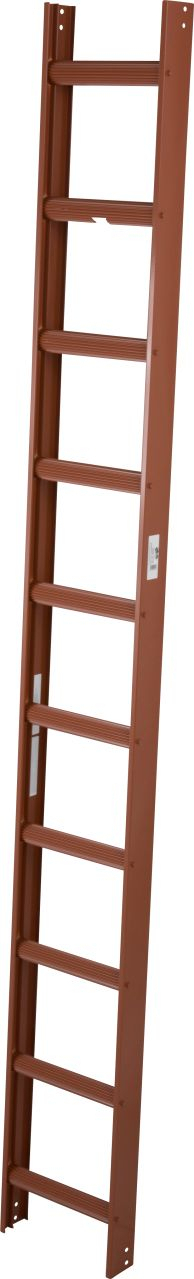 Kaminkehrerleiter (Rot), 10 Stufen Kaminkehrerleiter (Rot), 7 Sprossen