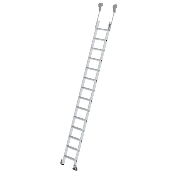 PREMIUM line Alu-Regalleiter, fahrbar, 16 Stufen PREMIUM line Alu-Regalleiter, fahrbar, 16 Stufen