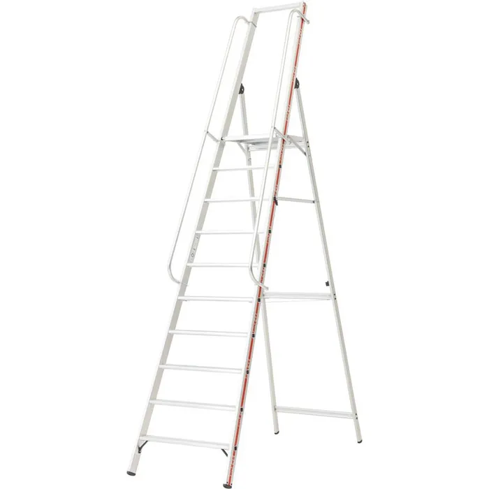 Plattformleiter mit langem Handlauf - 8 Stufen