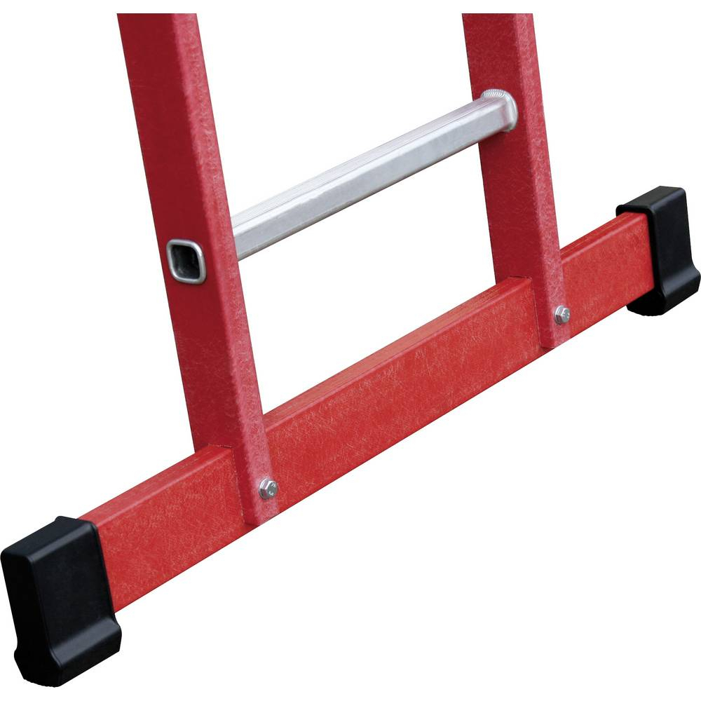 Standard-Traverse Sprossen-Schiebeleiter, 2-teilig GFK/ALU mit Standard Traverse, 2x8 Sprossen