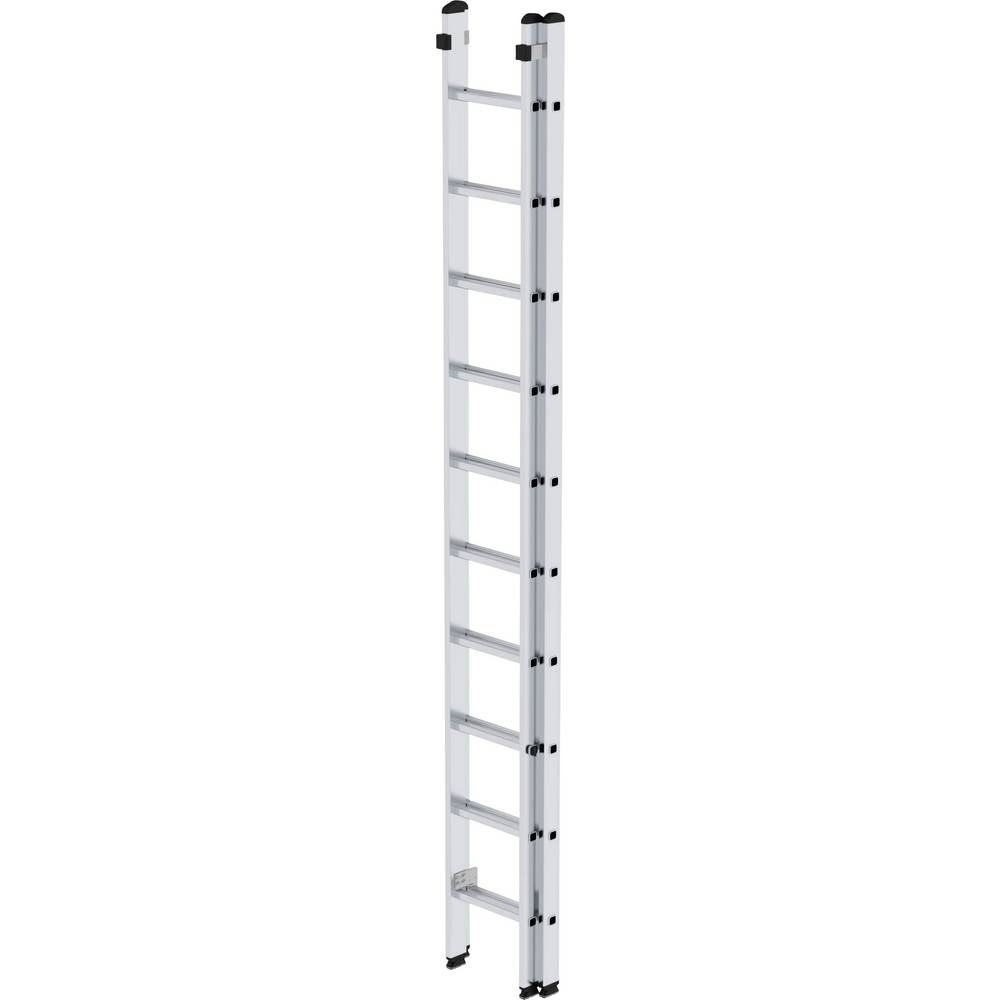Aluminium-Schiebeleiter 2-teilig, ohne Traverse, 2x10 Sprossen Aluminium-Schiebeleiter 2-teilig, ohne Traverse, 2x12 Sprossen