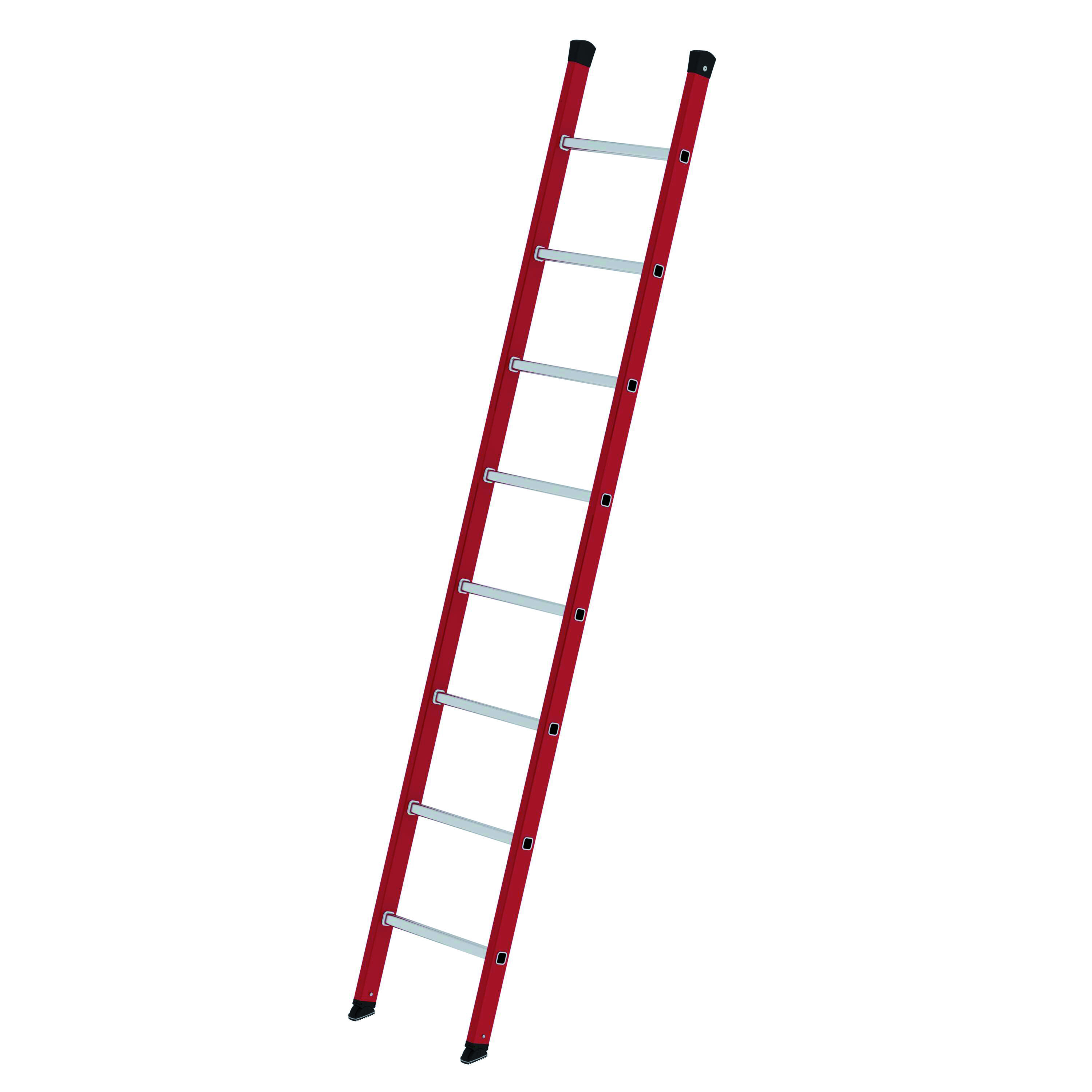 Anlegeleiter GFK/Alu, 8 Sprossen Sprossen-Anlegeleiter GFK/Alu ohne Traverse, 6 Sprossen