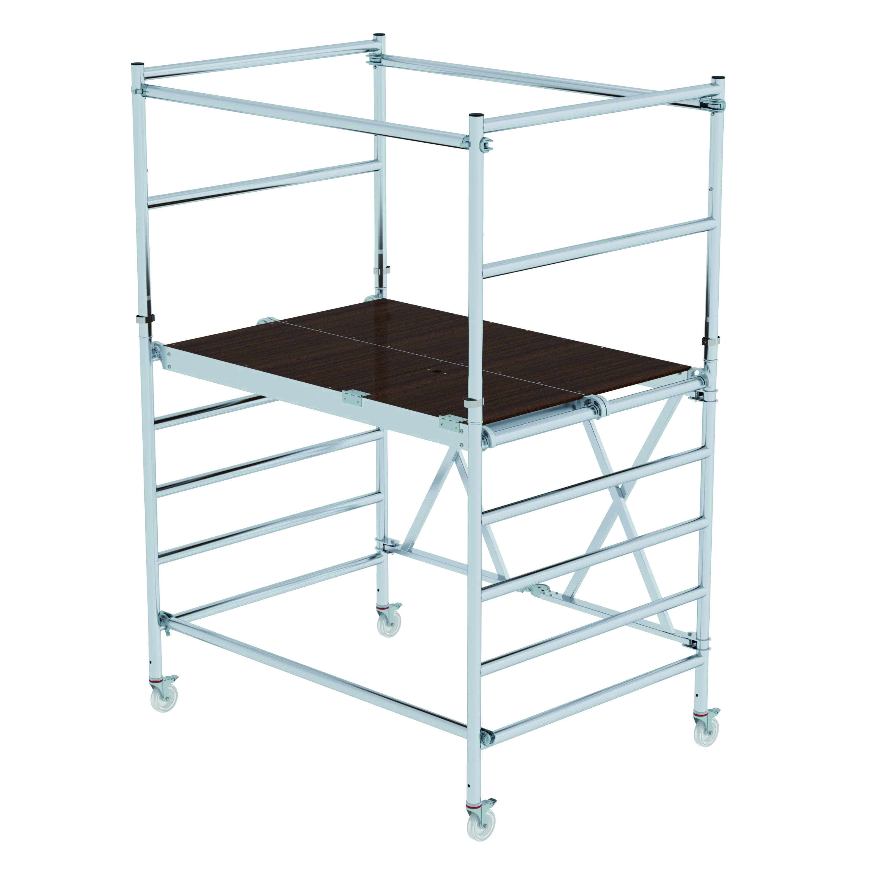 Bestell-Nr. 115701 Klappgerüst mit Ausbaueinheit, Plattformgröße 0,75 m x 1,80 m