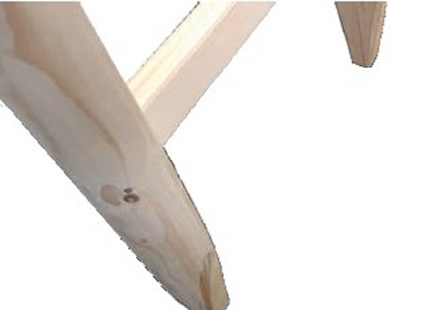 Bau-Holzanlegeleiter 1036 10 Sprossen/Stufen
