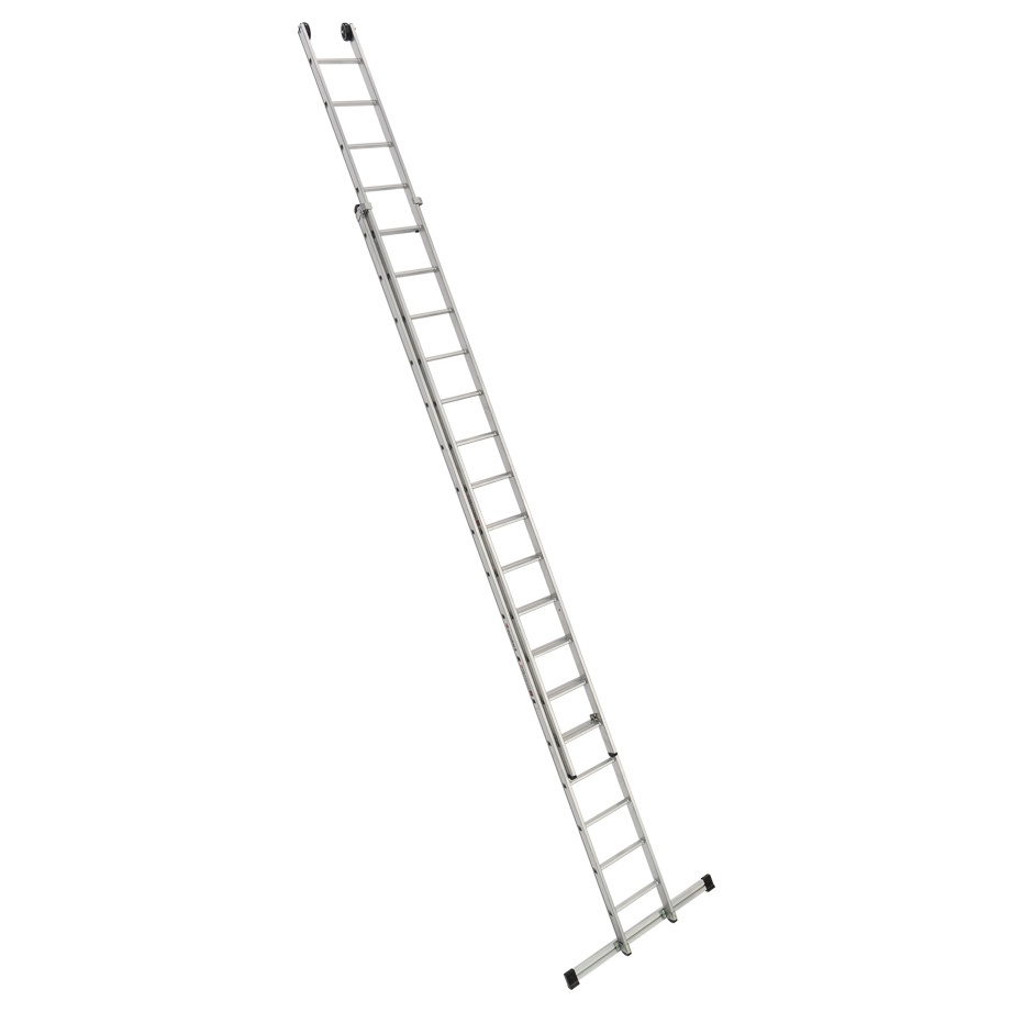 PREMIUM line Alu-Schiebeleiter 2-teilig, 2 x 17 Sprossen mit Trennsicherung