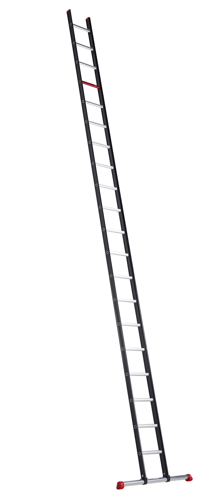 Altrex, Nevada Anlegeleiter (einschl. Quertraverse ab 1x12) mit schwarzer Pulverbeschichtung auf Holmen 1X8