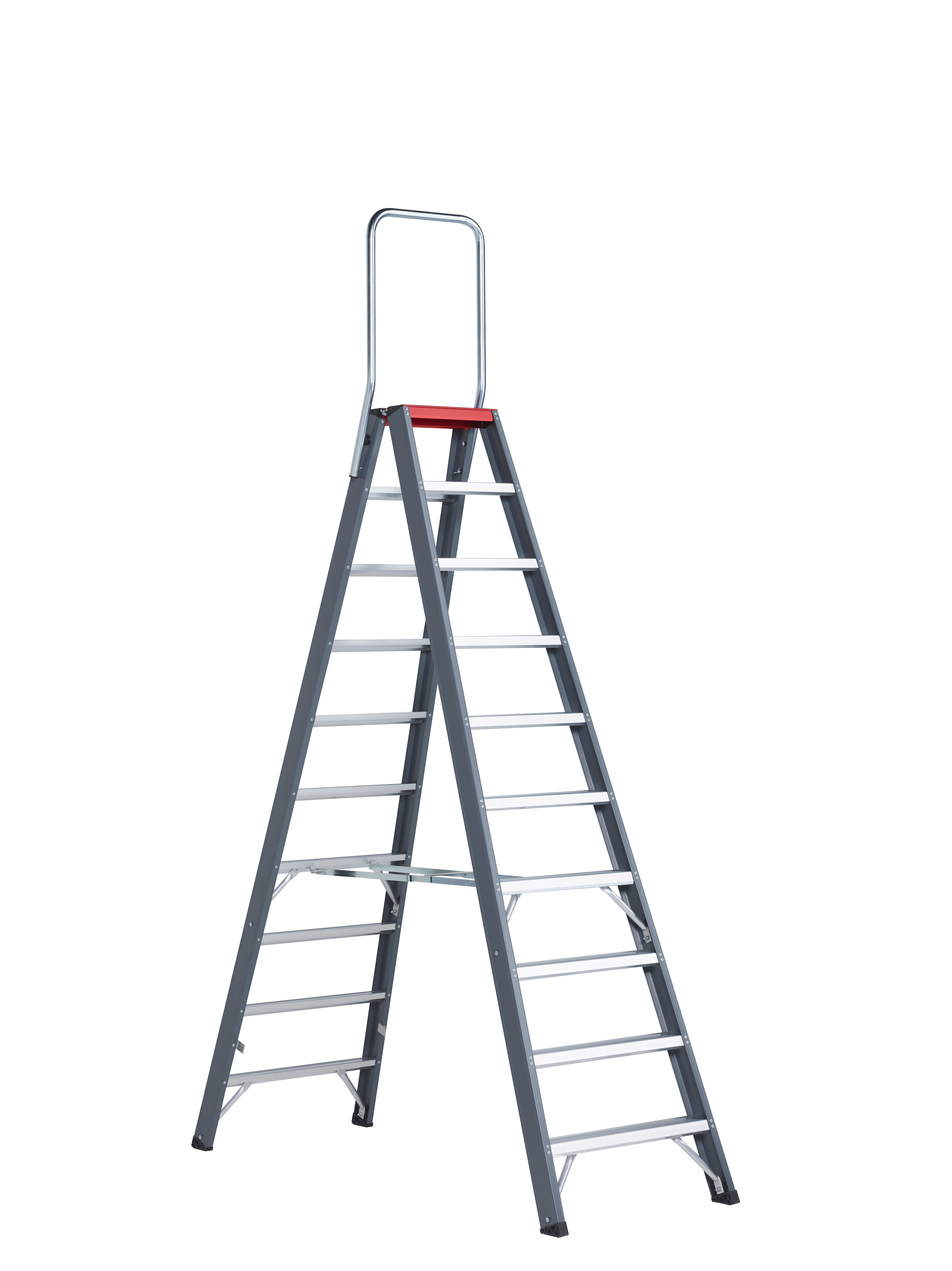 Falco FDO Stufenstehleiter, 2 x 2 Stufen