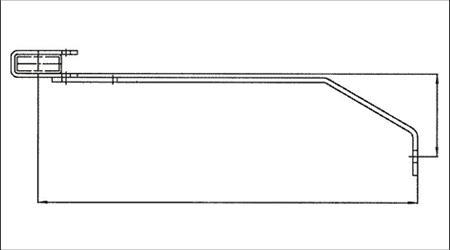 Wandhalter verstellbar 360 - 410 mm, Stahl verzinkt