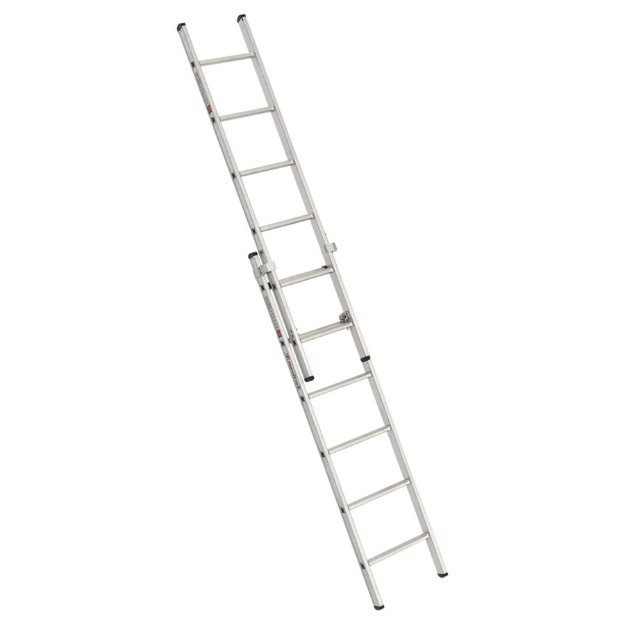 PREMIUM line Alu-Schiebeleiter 2-teilig, 2 x 16 Sprossen mit Trennsicherung