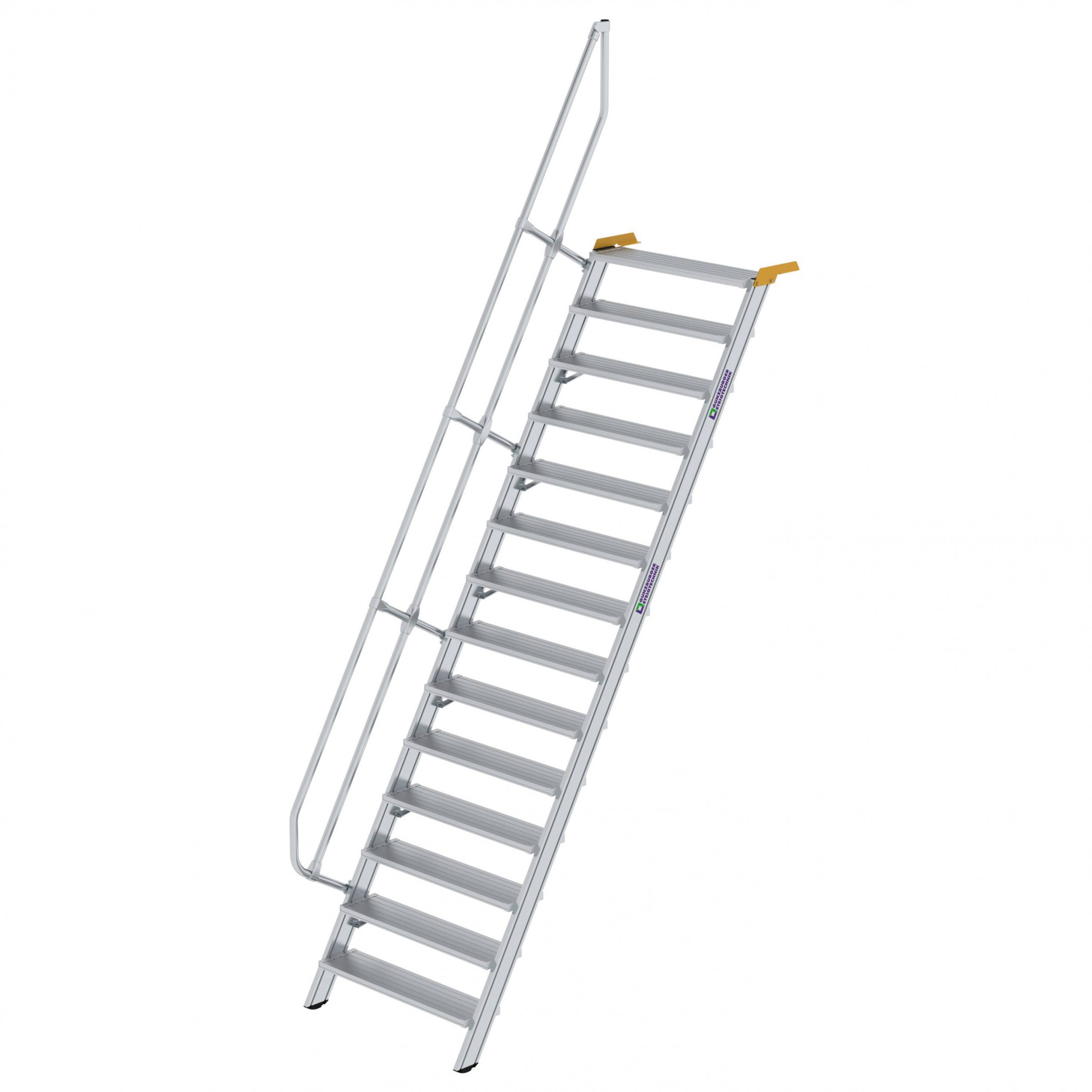 Aluminium-Treppe 60°, Stufenbreite 1000 mm, 5 Stufen