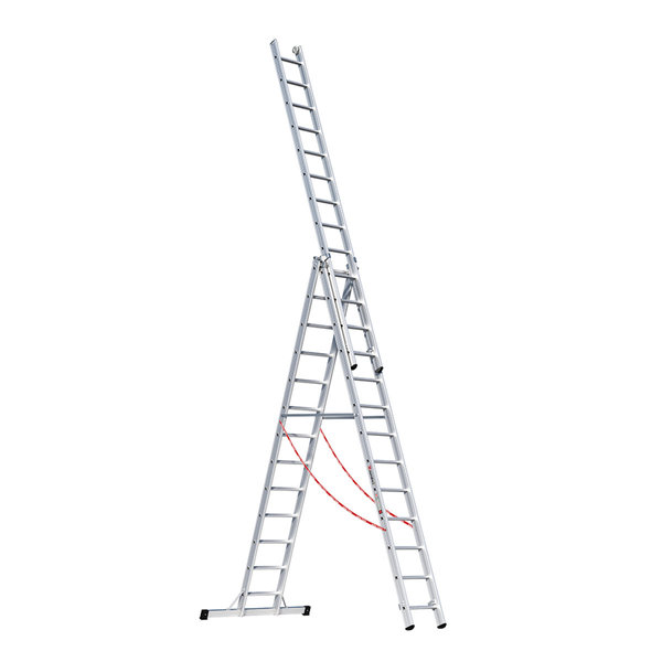 Nr. 307 PREMIUM-Line Alu-Mehrzweckleiter 3-teilig 3x6 Sprossen