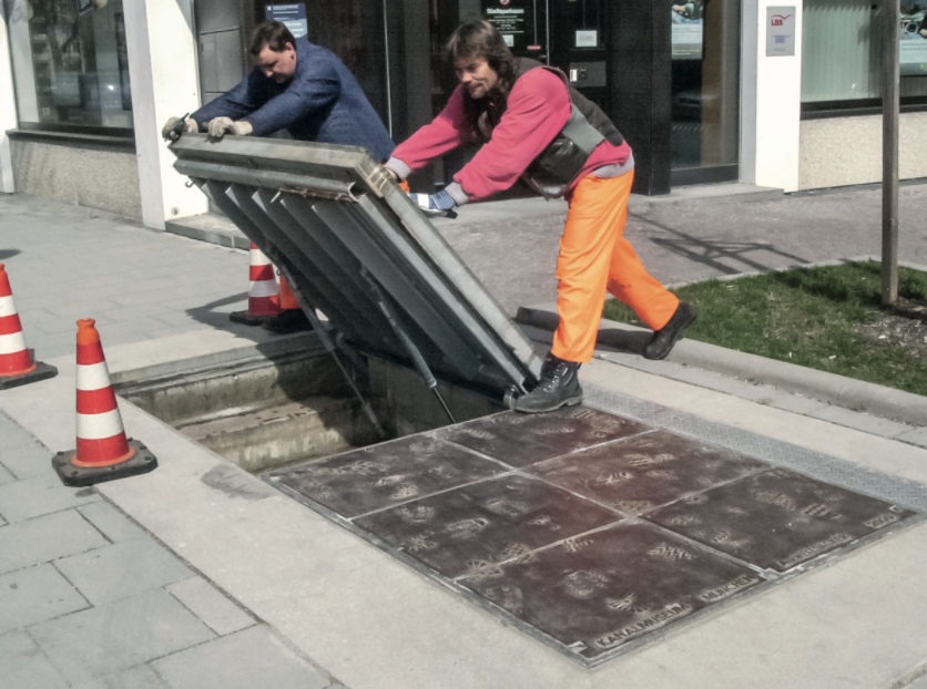 Schachtabdeckung, lichtes Schachtmaß 600 x 600 mm, Aluminium