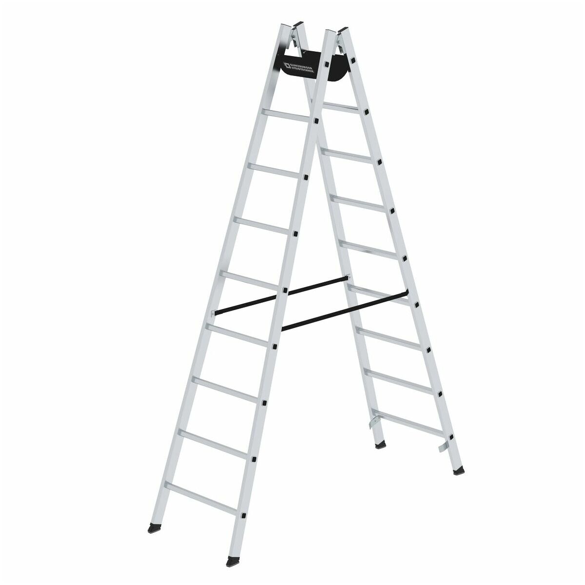 Aluminium-Stehleiter, 2 x 5 Sprossen Aluminium-Stehleiter, 2 x 5 Sprossen