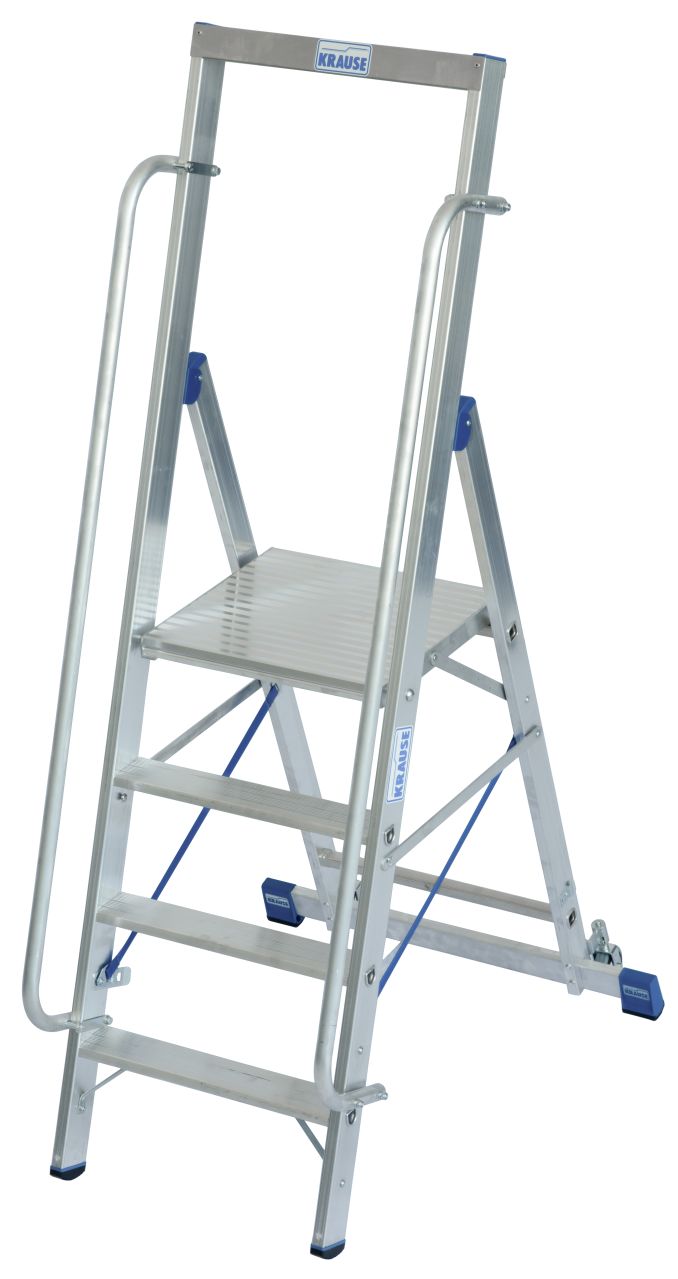 STABILO Stufen-Stehleiter mit großer Standplattform 4 Stufen
