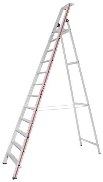 Stufenstehleiter mit Plattform, einseitig begehbar - 7 Stufen