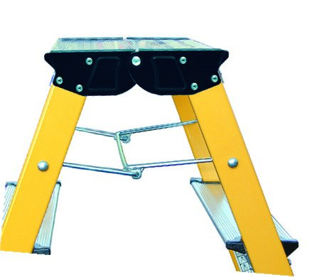Monto Doppel-Klapptritt Rolly gelb 2x2 Sprossen/Stufen Monto Doppel-Klapptritt Rolly alu gelb 2x2 Stufen
