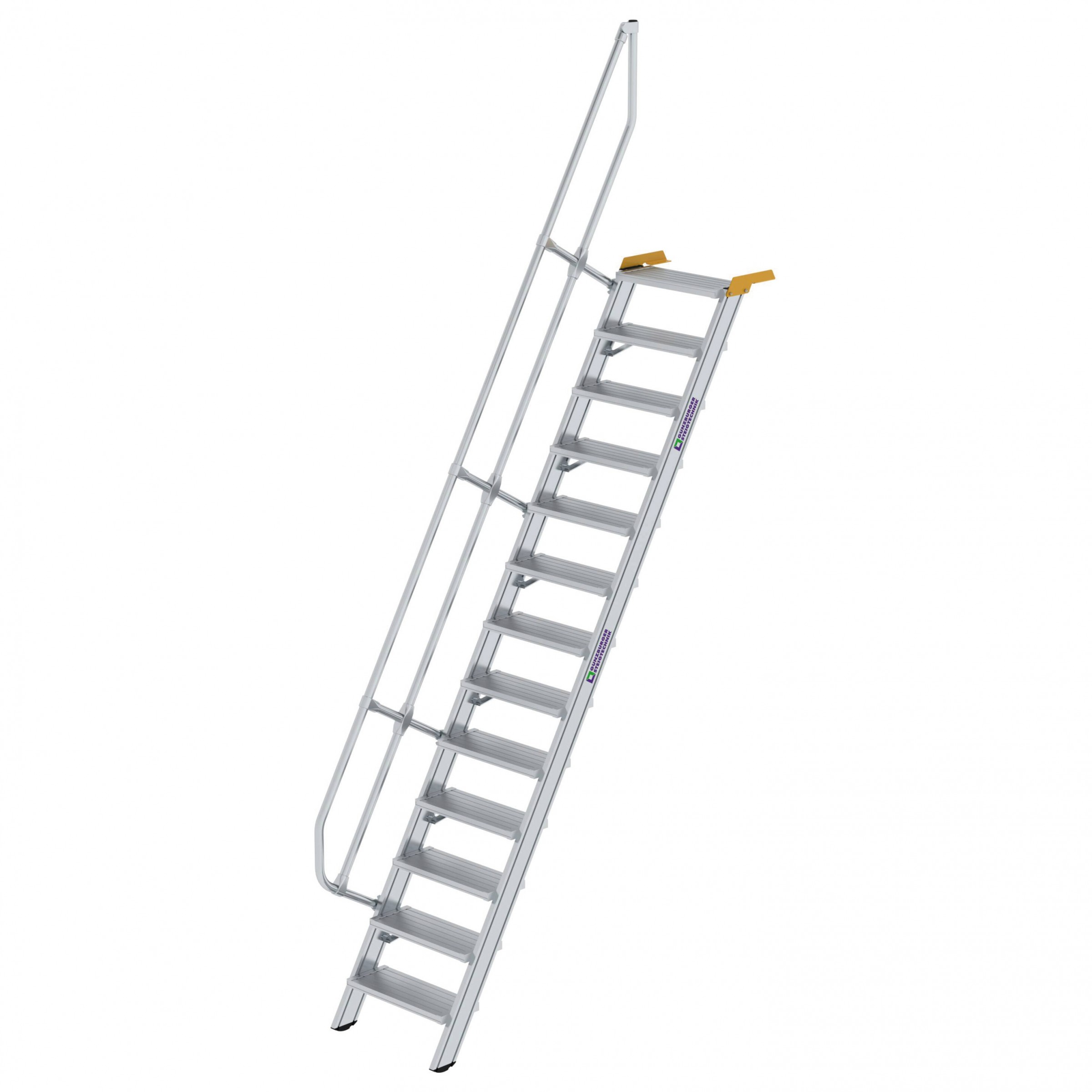 Aluminium-Treppe 60°, Stufenbreite 600 mm, 4 Stufen Aluminium-Treppe 60°, Stufenbreite 600 mm, 4 Stufen