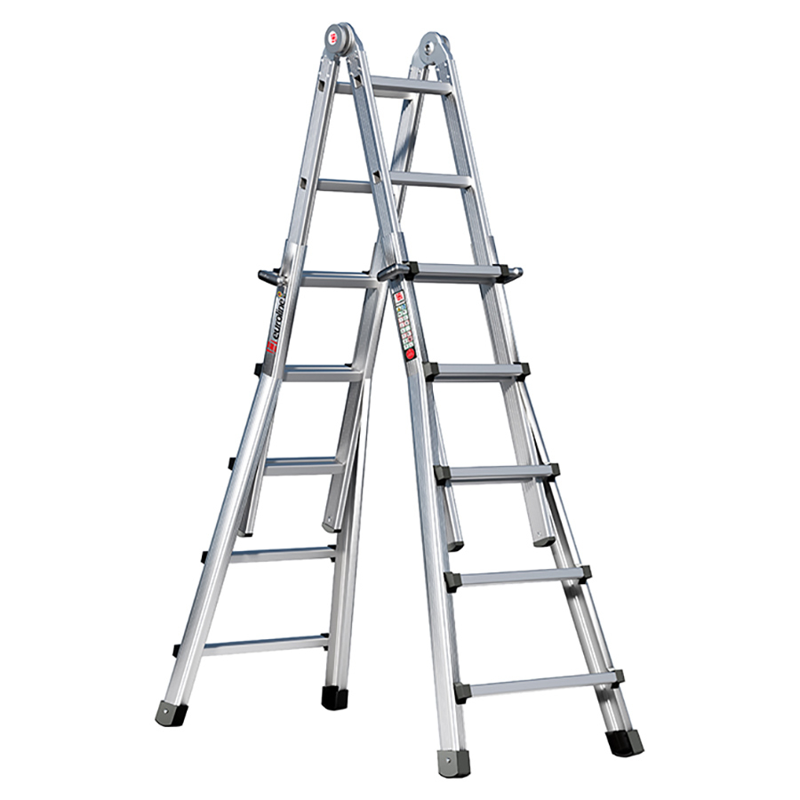 PREMIUM line Alu-Vario-Klappleiter 4 x 3 Sprossen