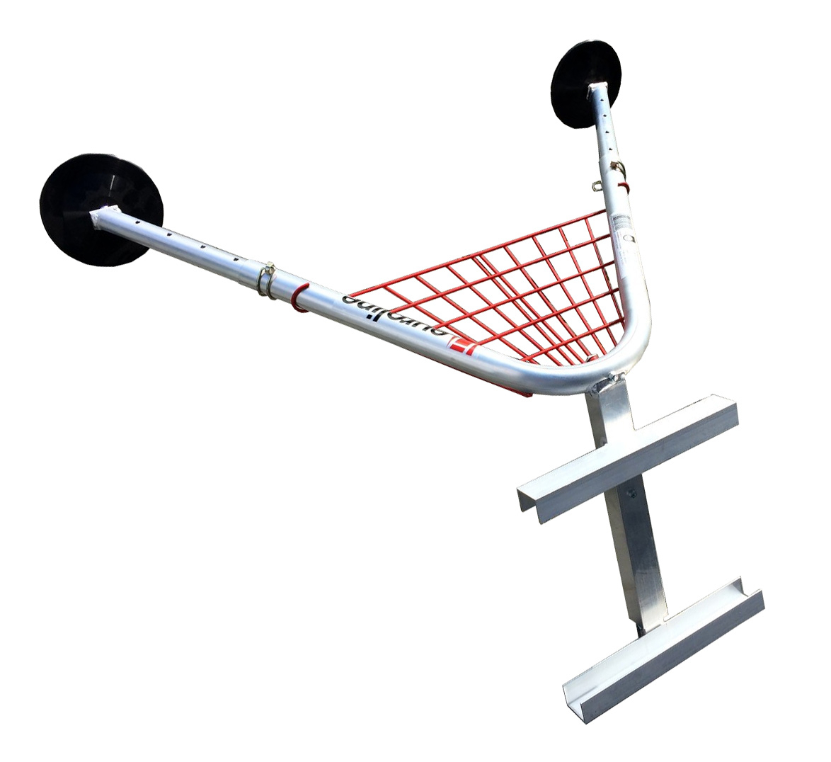 Wandabstandhalter mit Tellerfüßen und Ablagegitter