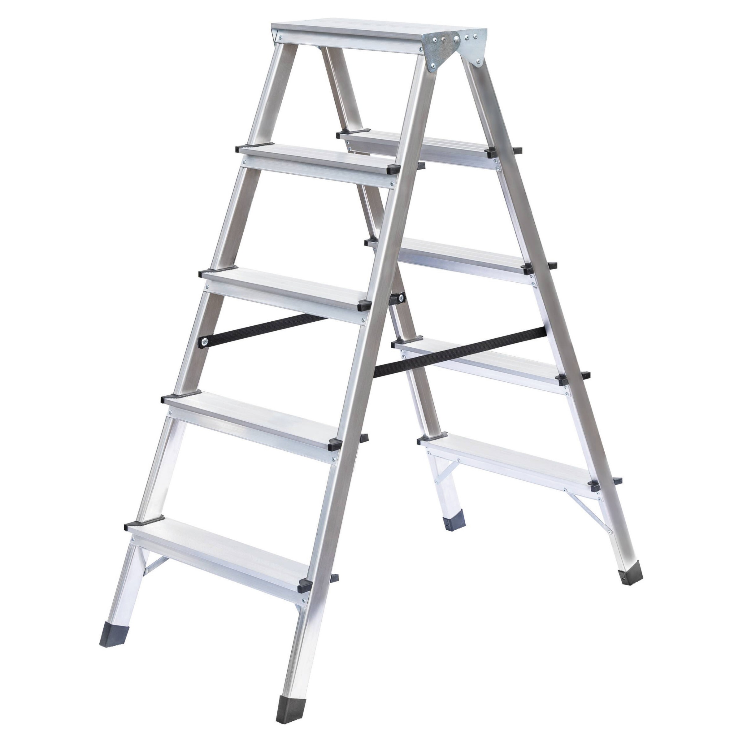 Haushaltsstehleiter beidseitig begehbar, 2 x 3 Stufen Haushaltsstehleiter beidseitig begehbar, 2 x 3 Stufen