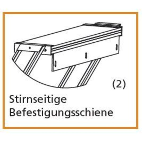Treppe, 60° Steigwinkel, 600 mm Stufenbreite, Alu gerieft, 4 Stufen