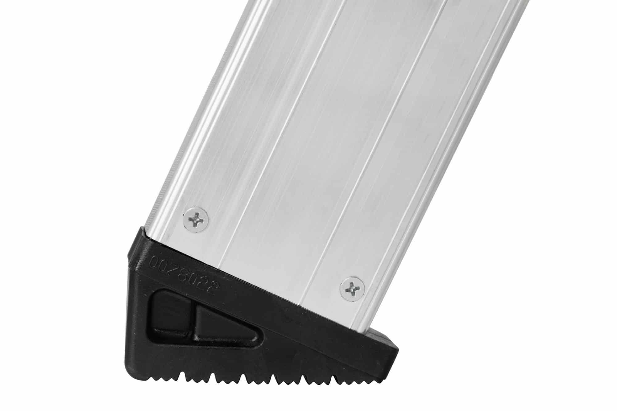Stufenstehleiter mit Plattform und Rollen, einseitig begehbar - 6 Stufen