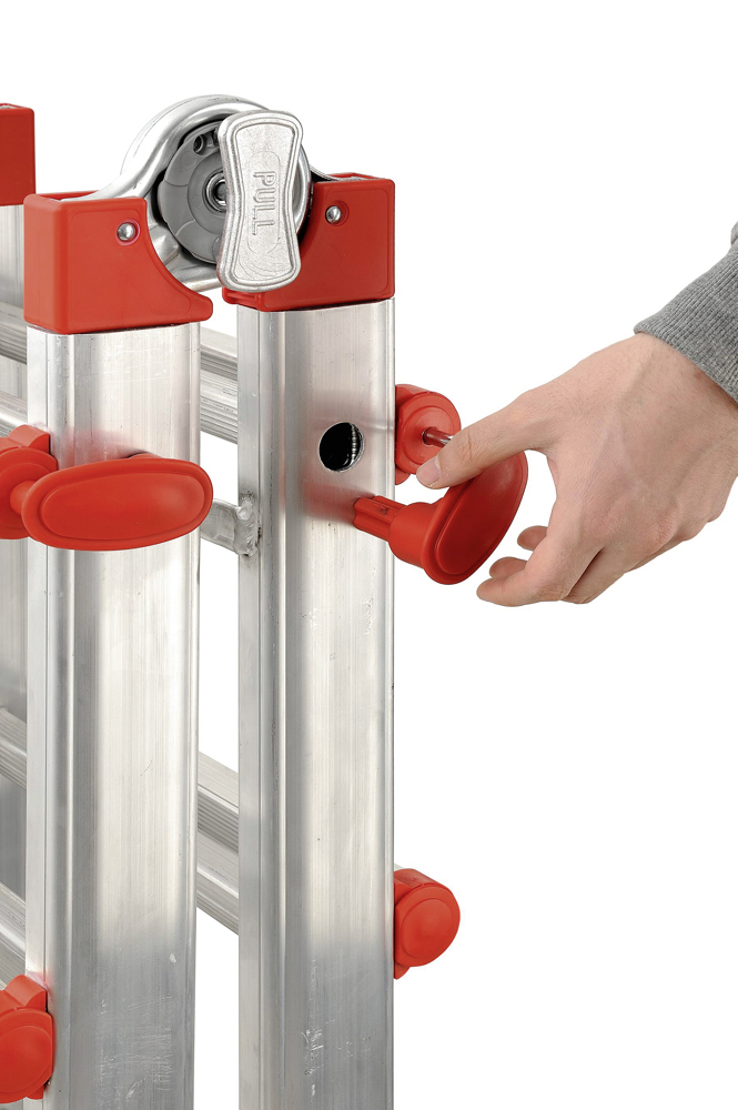 Hailo MTL - Aluminium-Multifunktions-Teleskopleiter - 4x6 Sprossen M80 Multifunktions-Teleskopleiter - 4x6 Sprossen