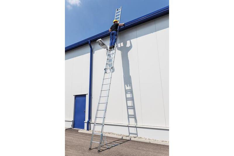 Aluminium-Seilzugleiter 2-teilig Aluminium-Seilzugleiter 2-teilig - 2x14 Sprossen