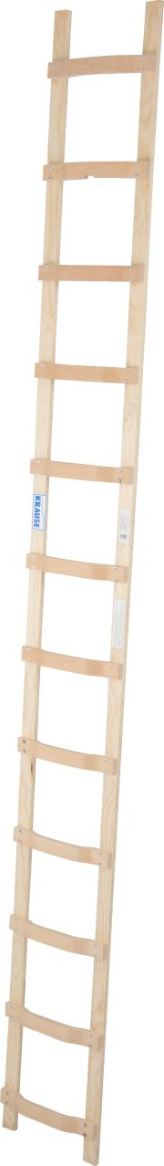 Dachleiter aus Holz, 12 Stufen DachLeiter mit 8 Sprossen aus Holz