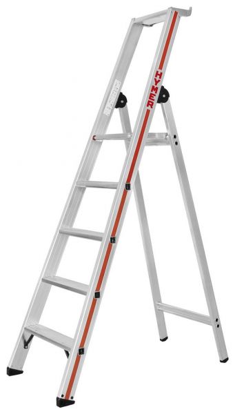 Stufenstehleiter mit Plattform, einseitig begehbar - 7 Stufen