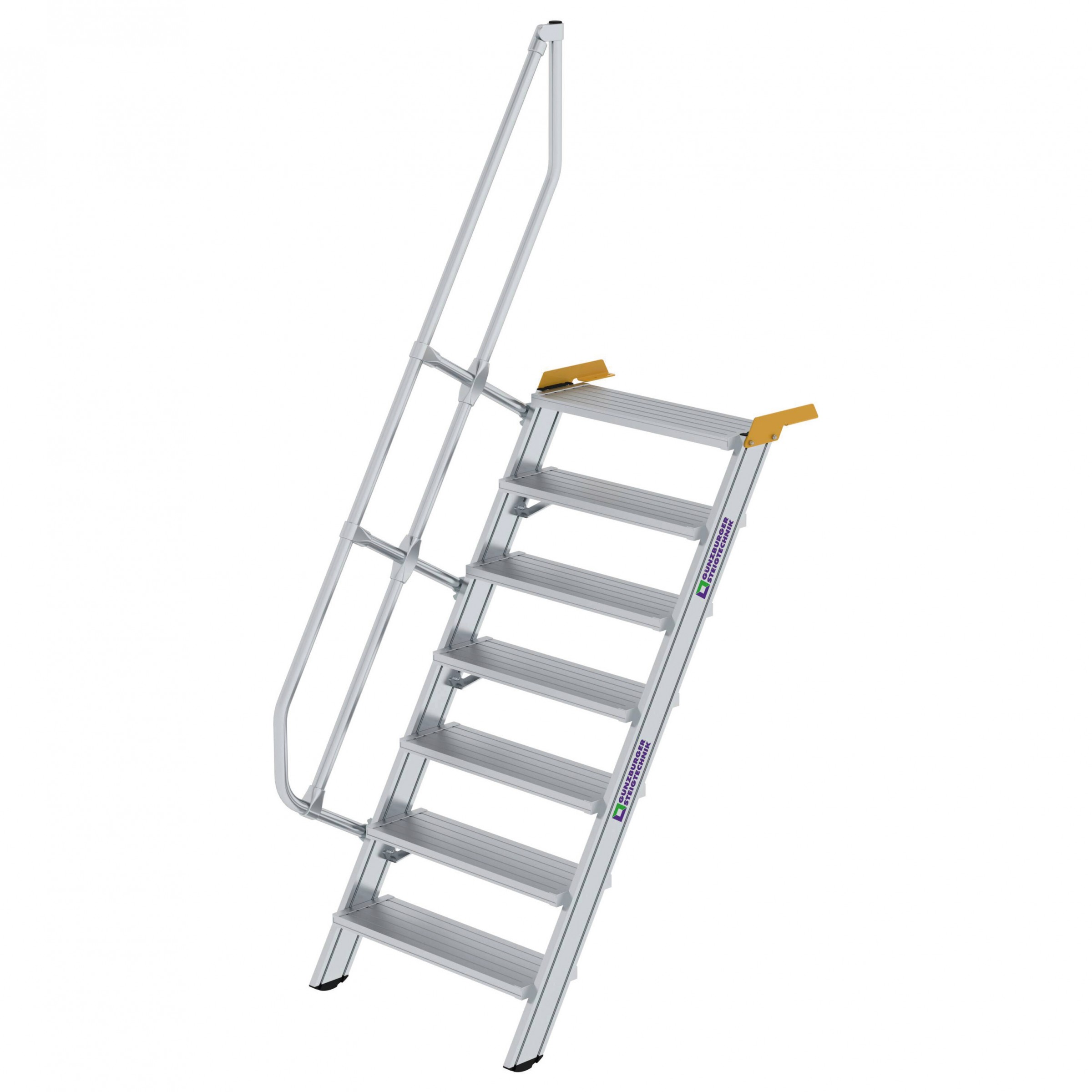 Aluminium-Treppe 60°, Stufenbreite 800 mm, 4 Stufen Aluminium-Treppe 60°, Stufenbreite 800 mm, 4 Stufen