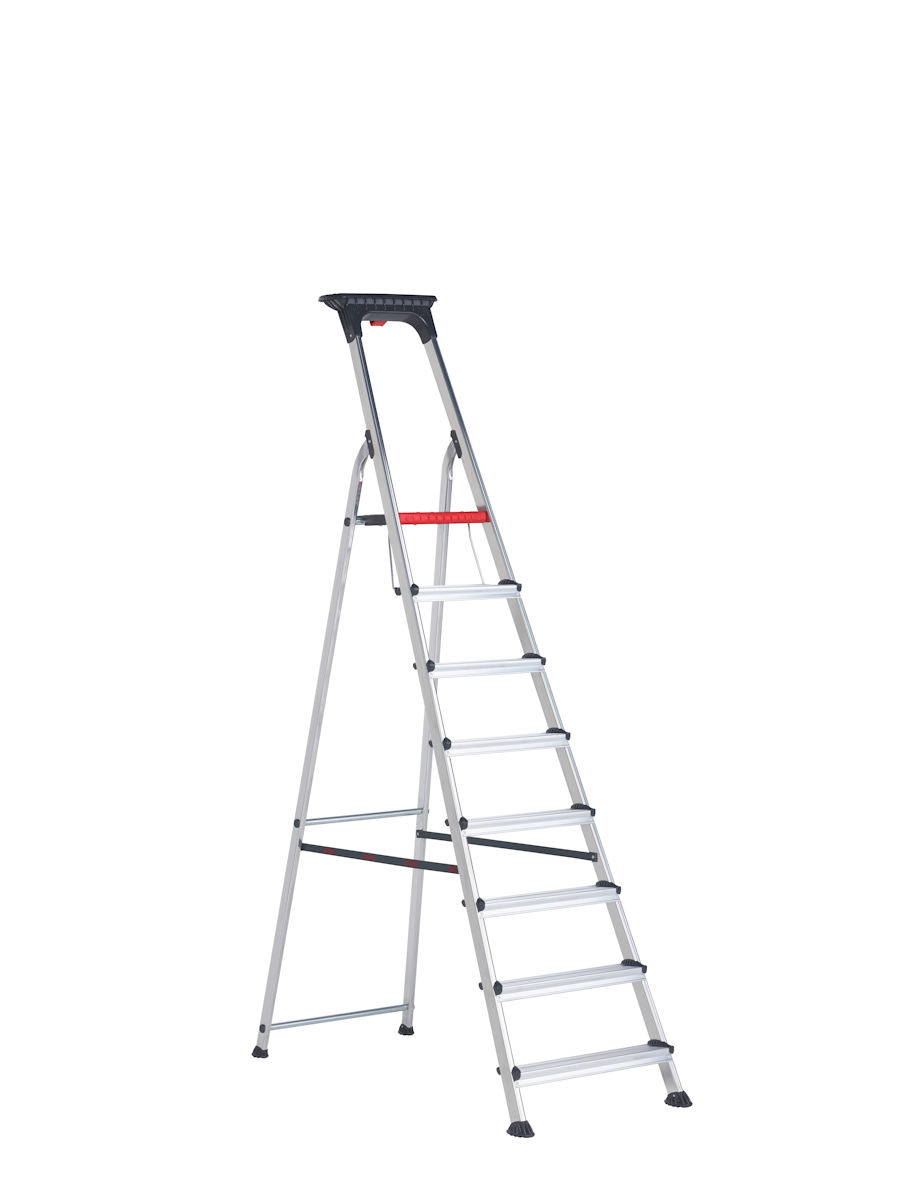Double Decker - 8 Stufen Double Decker Stufenstehleiter, 3 Stufen