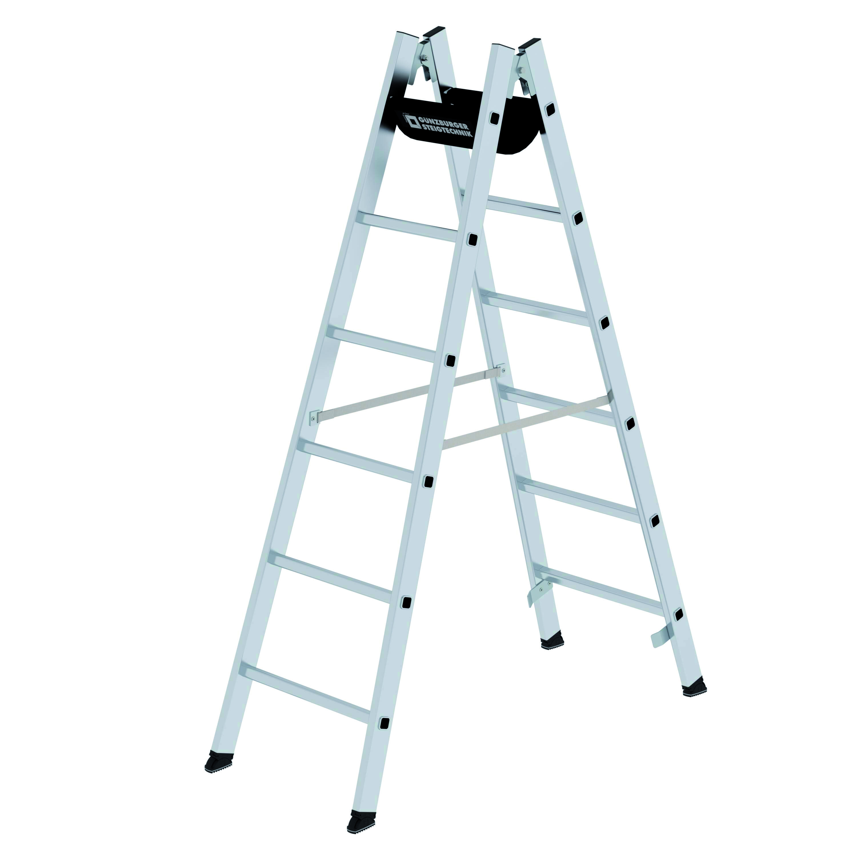Sprossen-Stehleiter , Abb. 2x6 Sprossen Sprossen-Stehleiter, 2x6 Sprossen