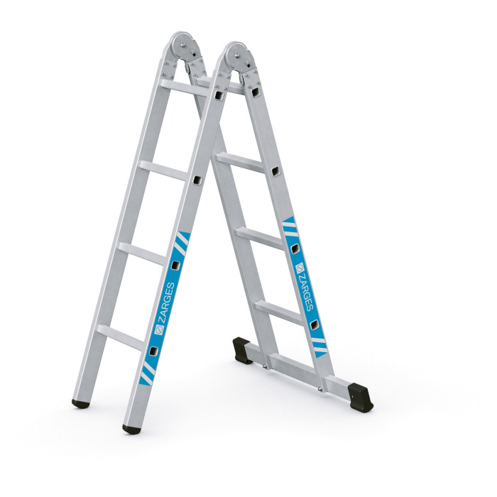 Combimaster X, Gebördelte Mehrzweck-Klappleiter, 2-teilig, 2x4 Sprossen