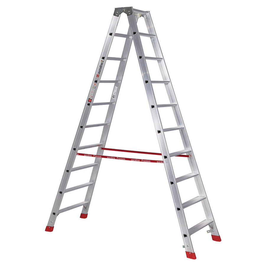 PREMIUM line Alu-Stufenstehleiter, 2 x 2 Stufen