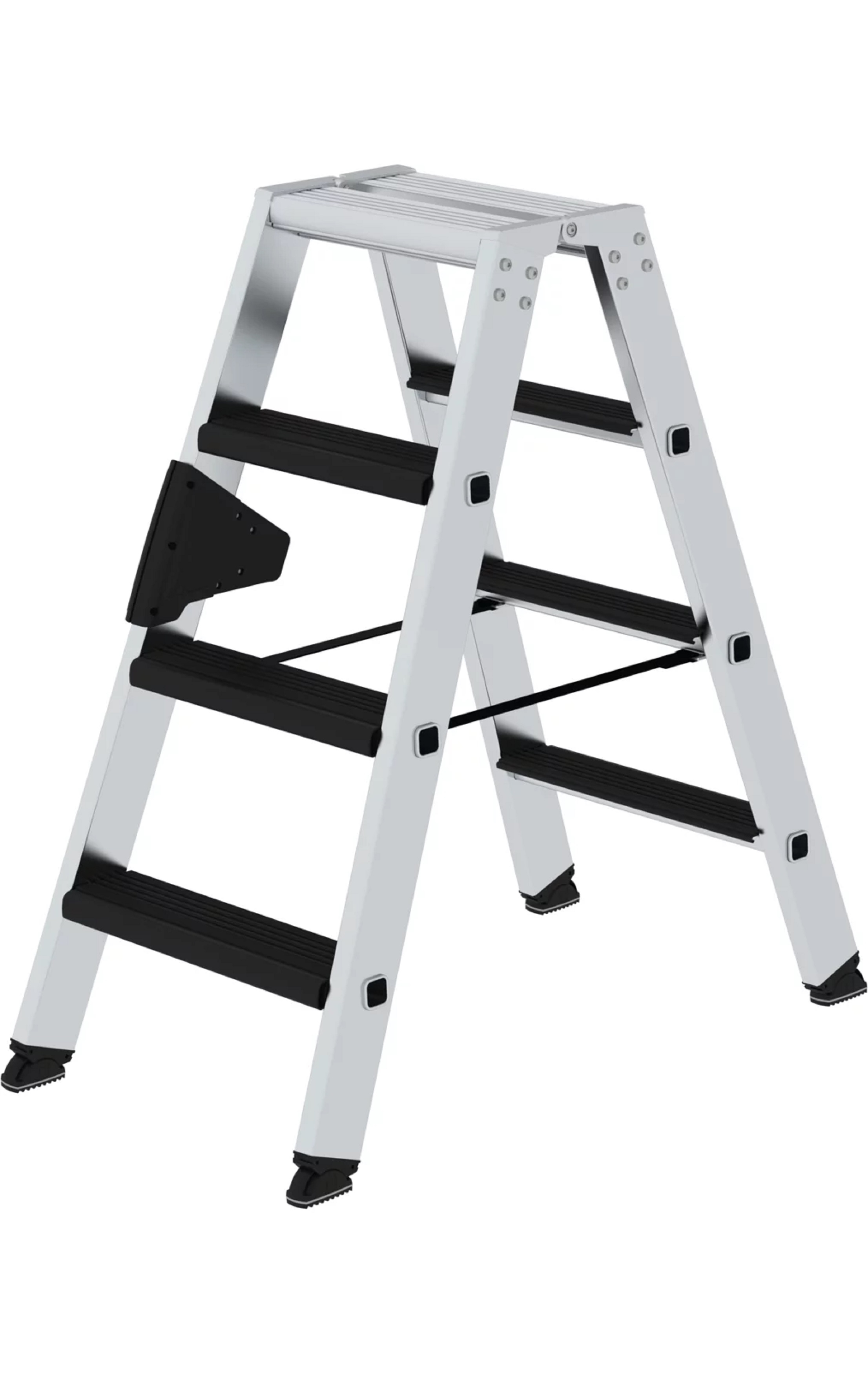 42208 Stufen-Stehleiter beidseitig begehbar mit relax step, 2x8 Stufen