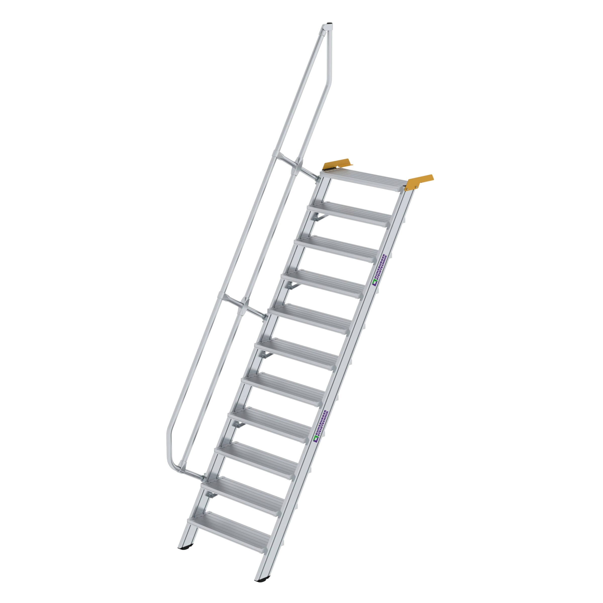 Aluminium-Treppe 60°, Stufenbreite 800 mm, 4 Stufen Aluminium-Treppe 60°, Stufenbreite 800 mm, 4 Stufen