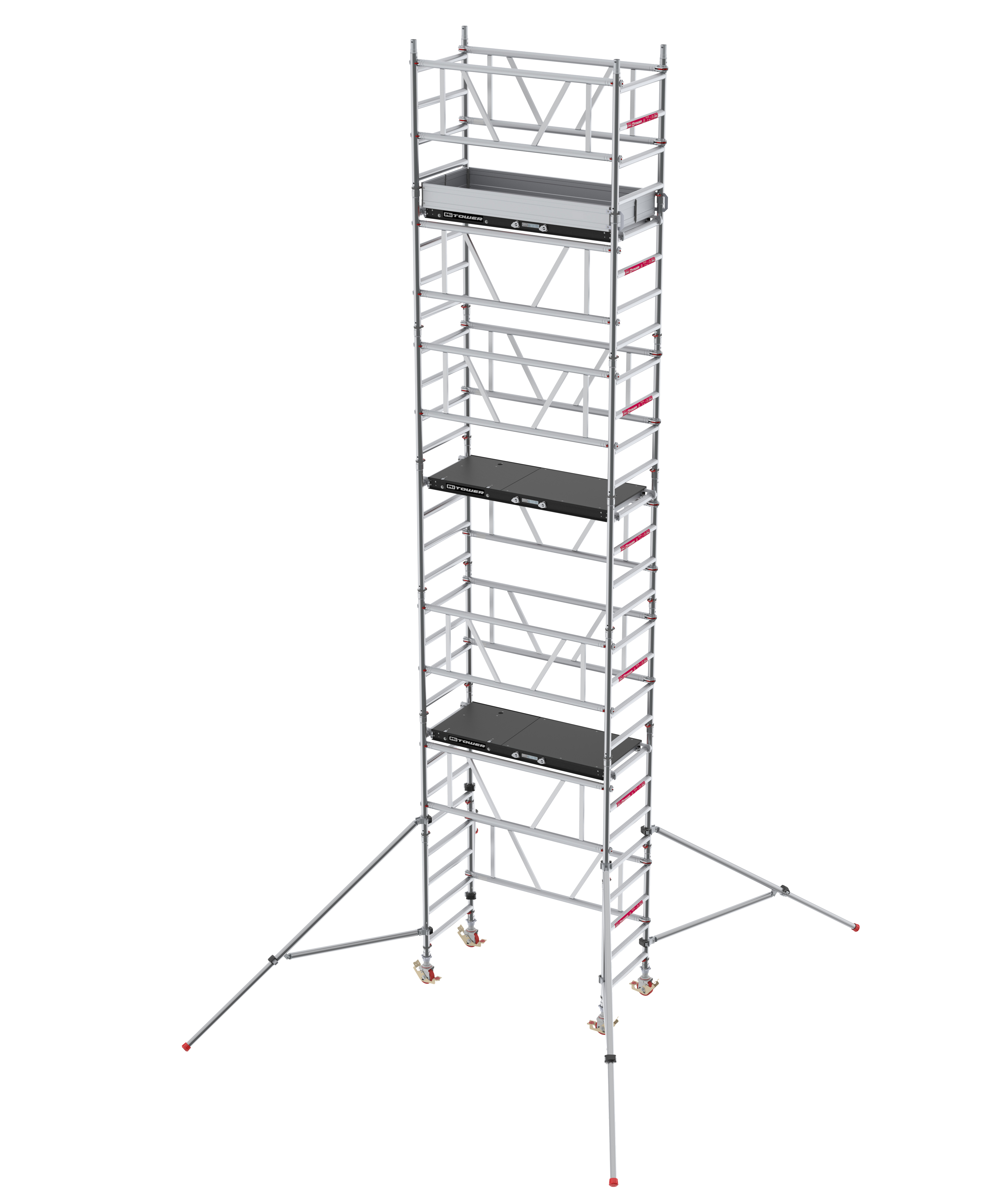 Mitower Plus - Breit 0,75 m Holz Länge 1,65m Standhohe 2,20m