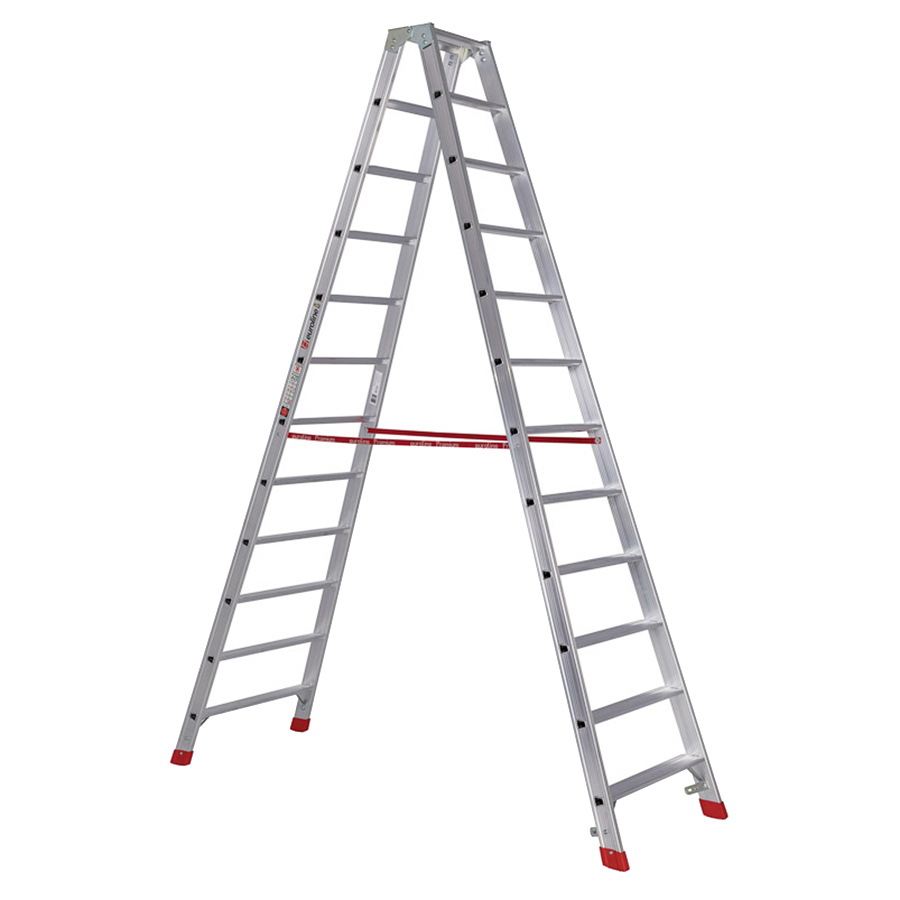 PREMIUM line Alu-Stufenstehleiter, 2 x 2 Stufen