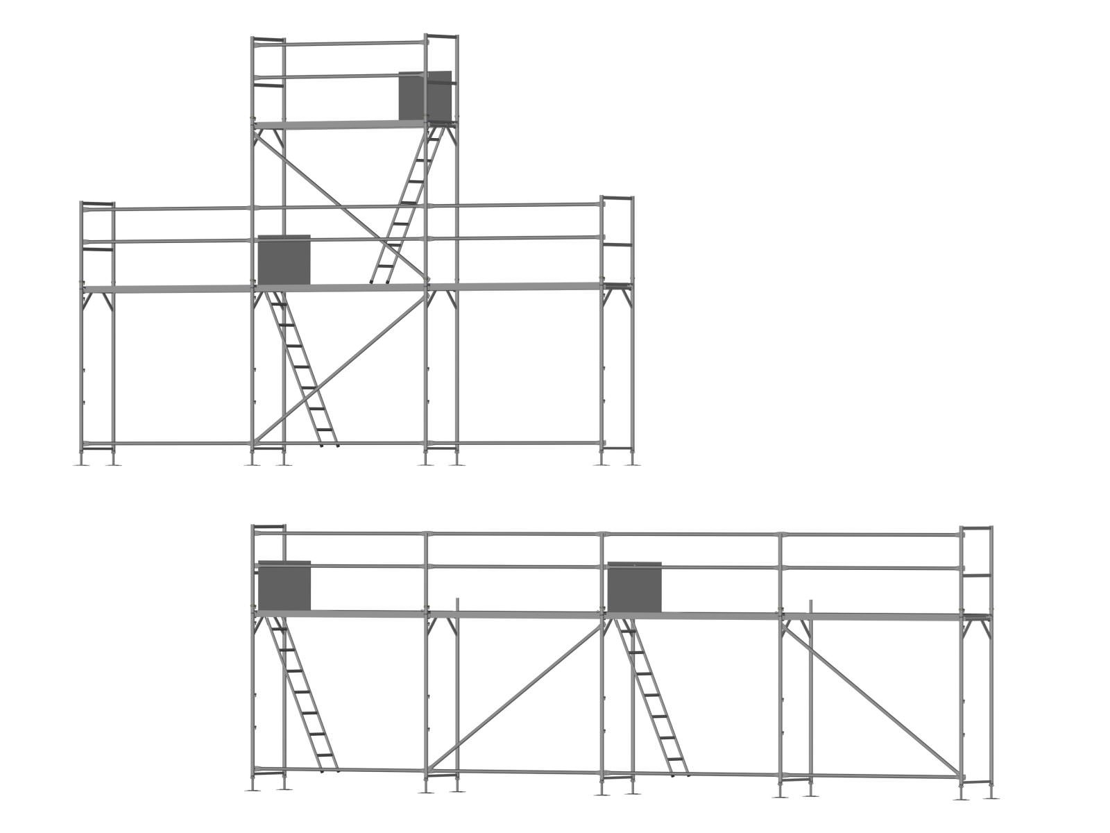 Giebelgerüst mini xtra PLUS - 2,5 m Felder